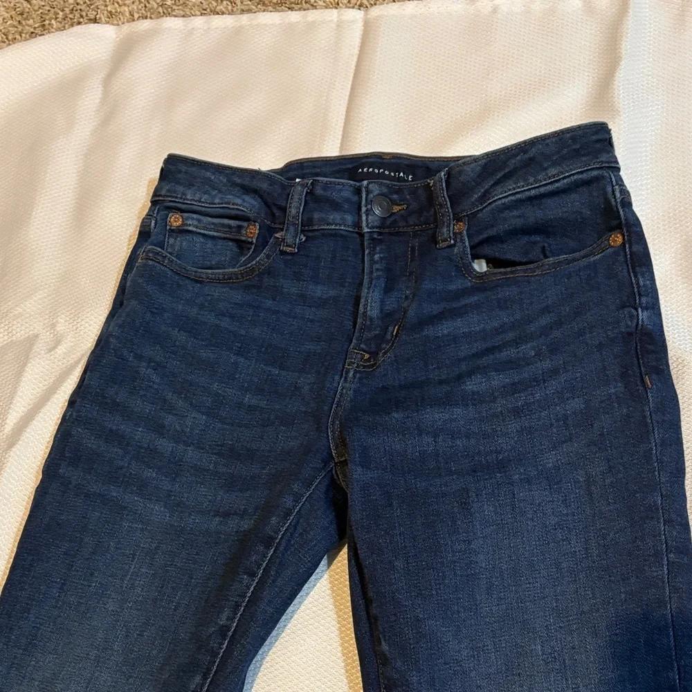 Aeropostale Men's Deep Indigo Straight Jeans  28x28